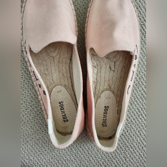 Peach colored All You Need Is Love Espadrilles - Picture 4 of 11